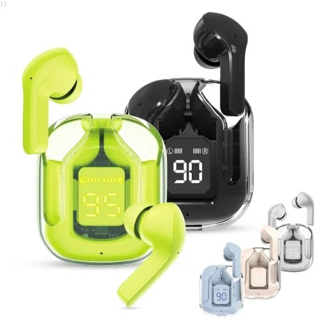 Digital display transparent Wireless Bluetooth Earphone