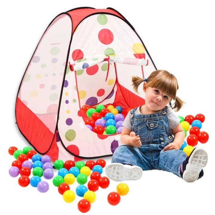 Baby Tent House With 50 Ball - Red
