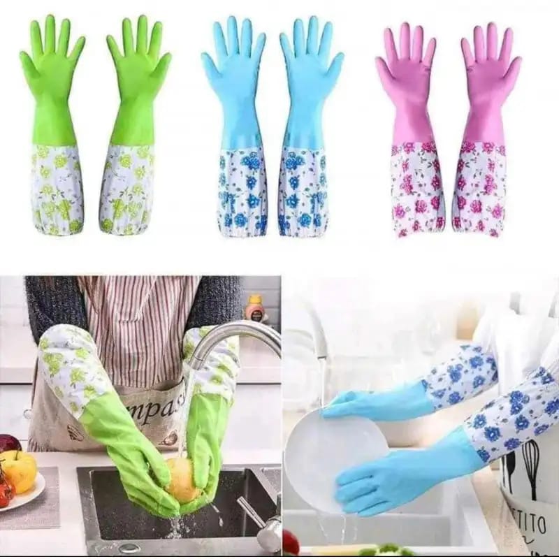 (২ জোড়া) Long Hand Gloves